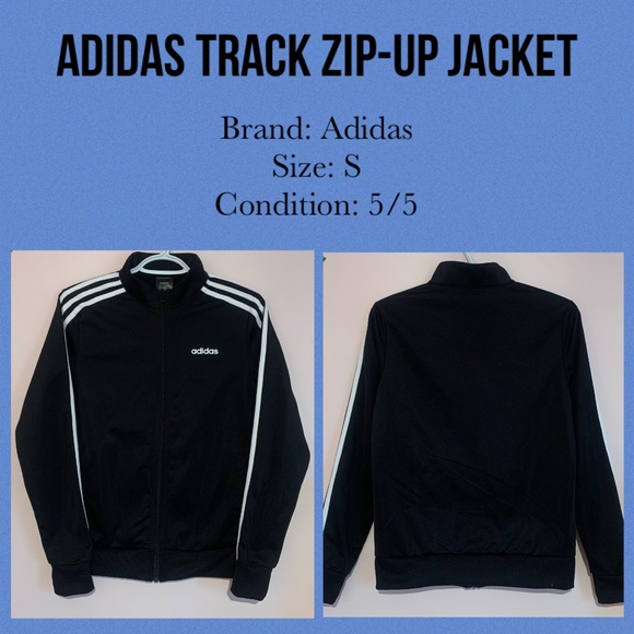Adidas track zip-up jacket - Picture 1 of 1